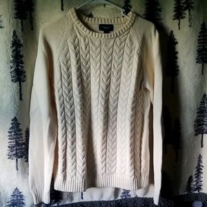 Lands End Drifter Cable Knit Sweater
